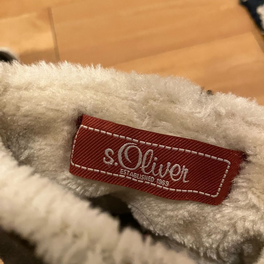 S. Oliver Khaki Color Leather Suede Boots with Shearling Lining Size 37 - Picture 5 of 8